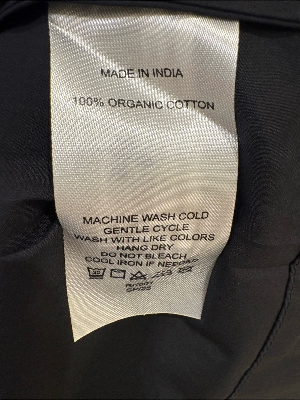NWT Quince 100% Organic Cotton Black Midi Skirt Size Medium Elastic Waist - Picture 8 of 9